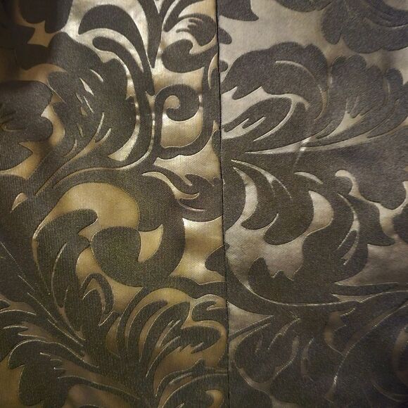 JAX Black Matte Floral Beaded Accent Dress - Size 24W - Picture 3 of 11